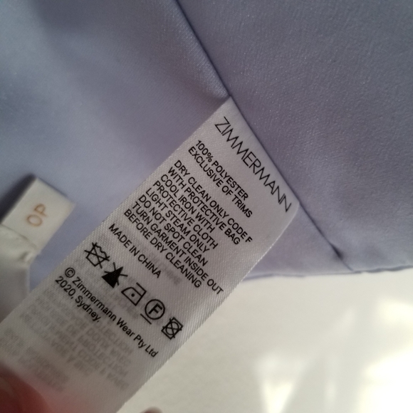 Zimmermann Lovestruck Cropped Bodice Periwinkle - Picture 6 of 7